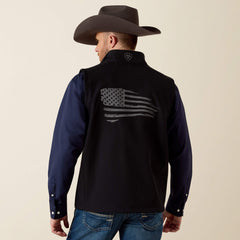Logo 2.0 Patriot Softshell Vest Men - BLACK