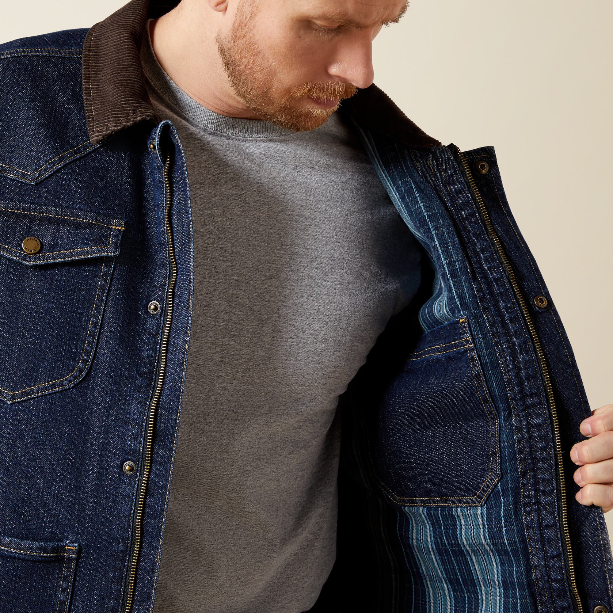 Denim Chore Jacket Men - RINSE