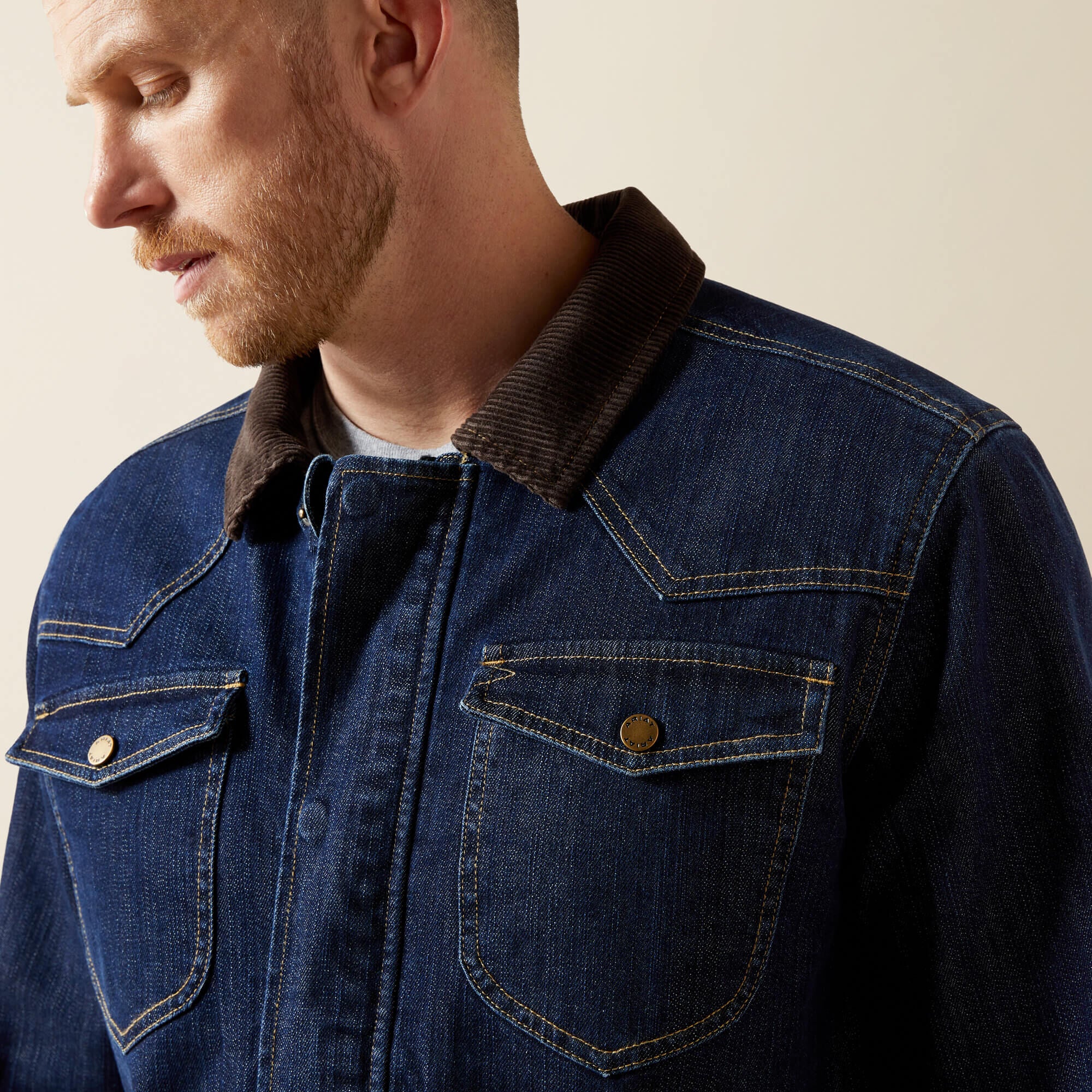 Denim Chore Jacket Men - RINSE