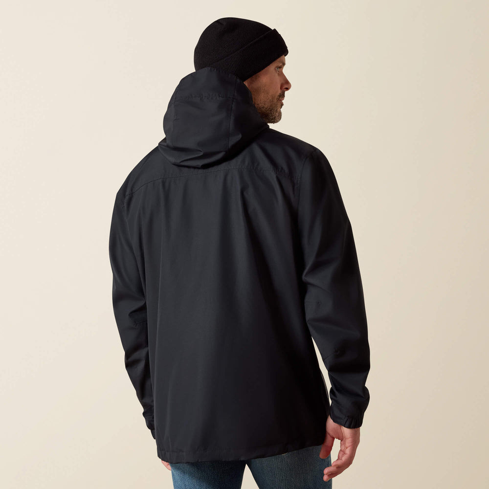 Rebar Stormshell Logo Waterproof Jacket Men - BLACK/LIME