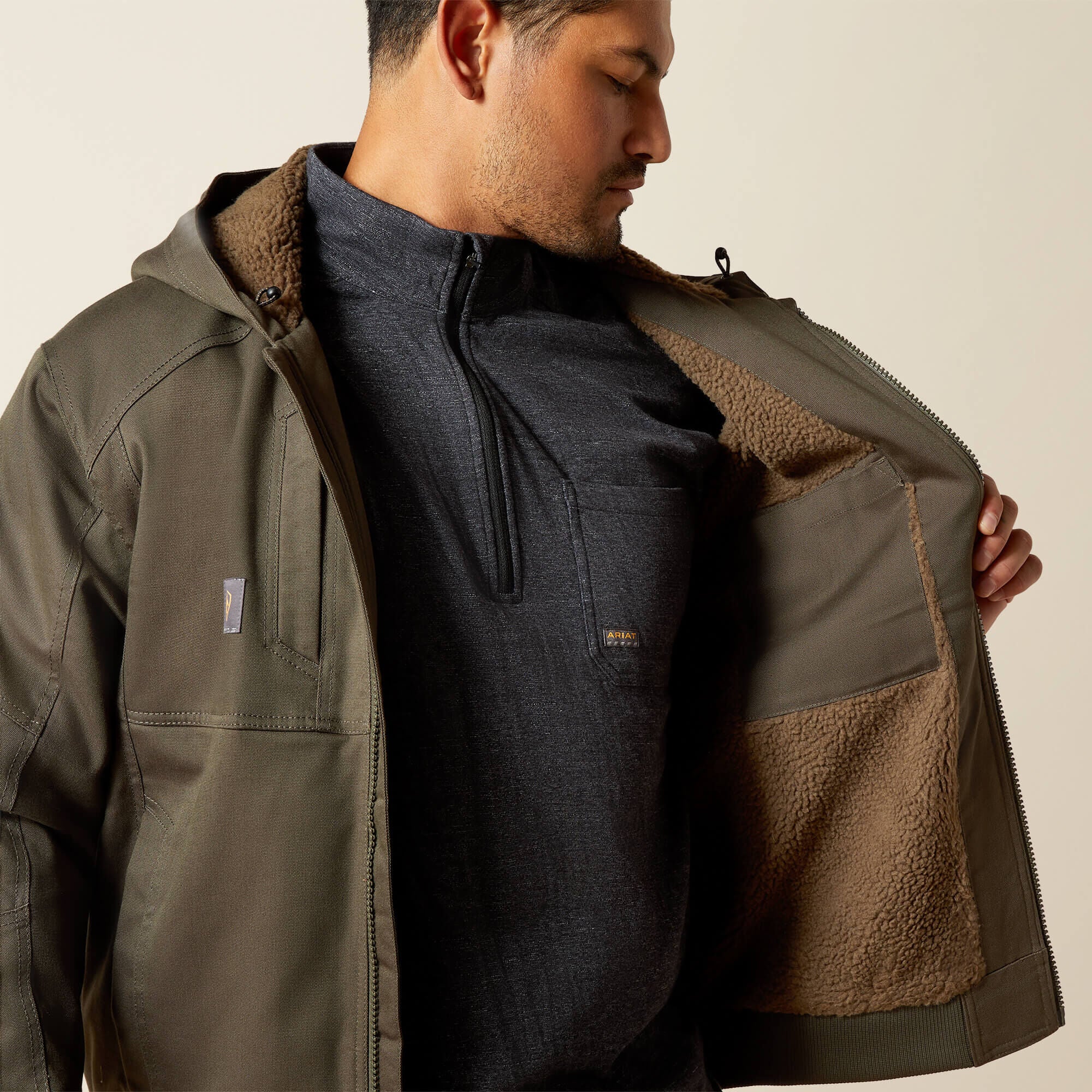 Rebar DuraCanvas Jacket Men - EARTH