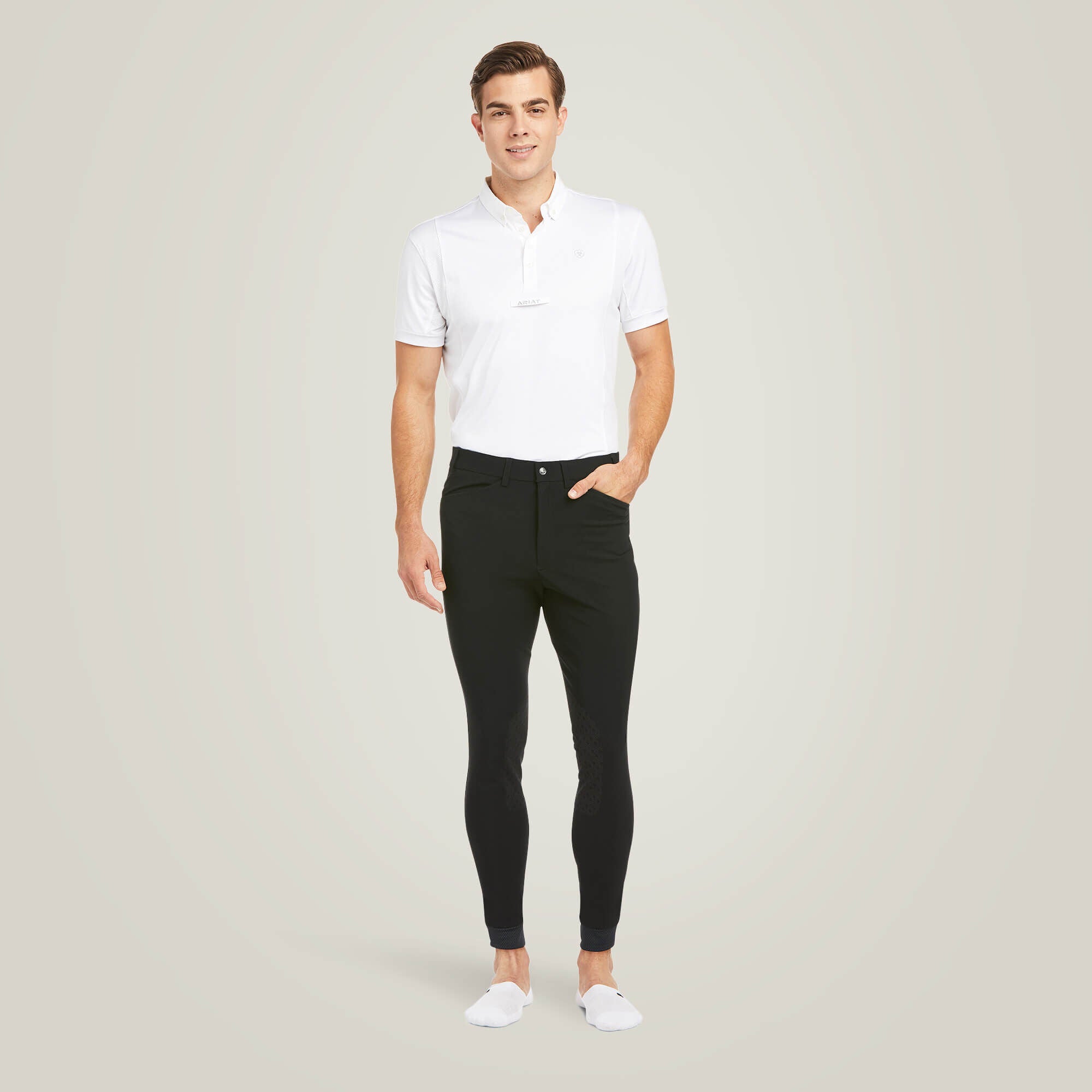 Tri Factor Grip Knee Patch Breech Men - BLACK