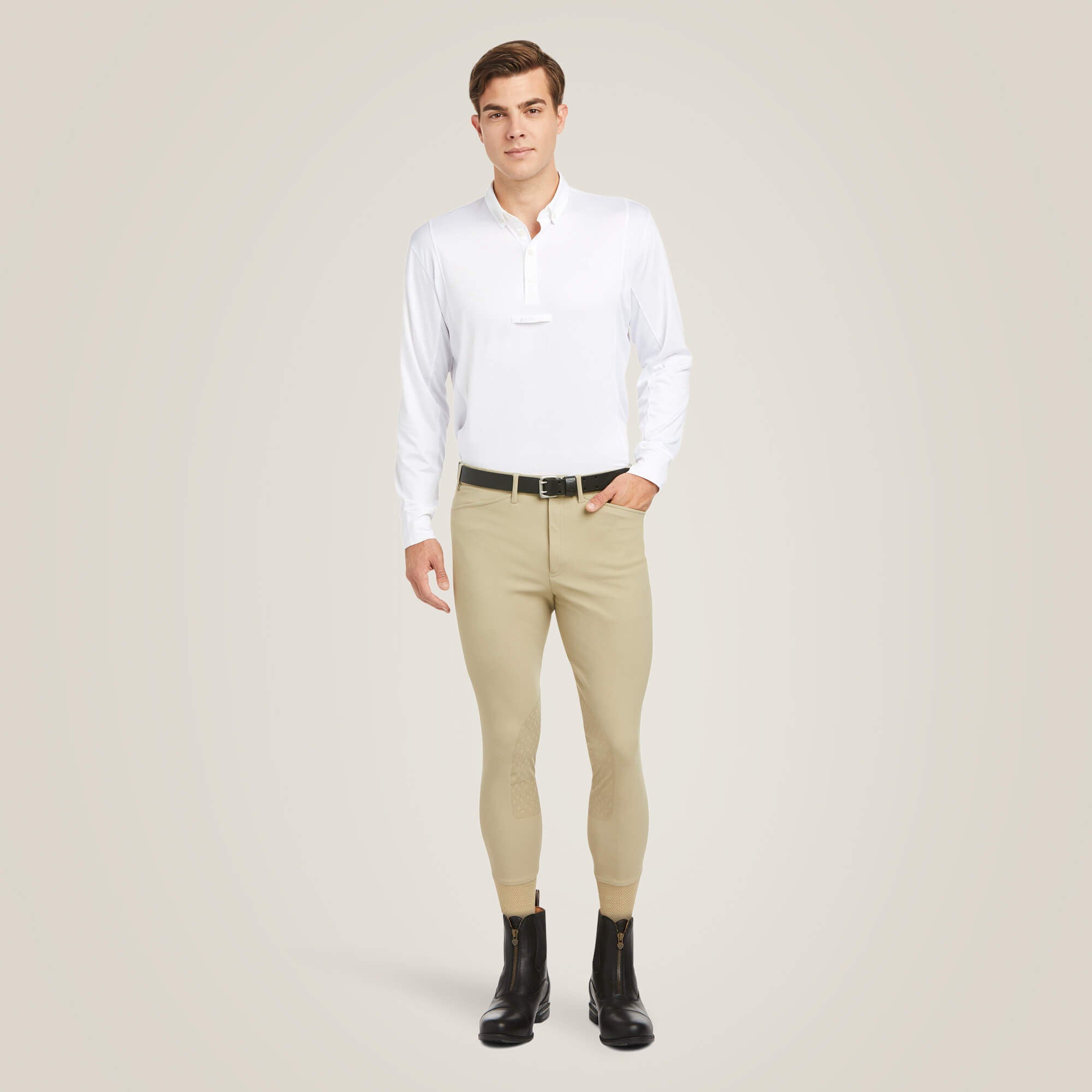 TEK Long Sleeve Show Shirt Men - WHITE