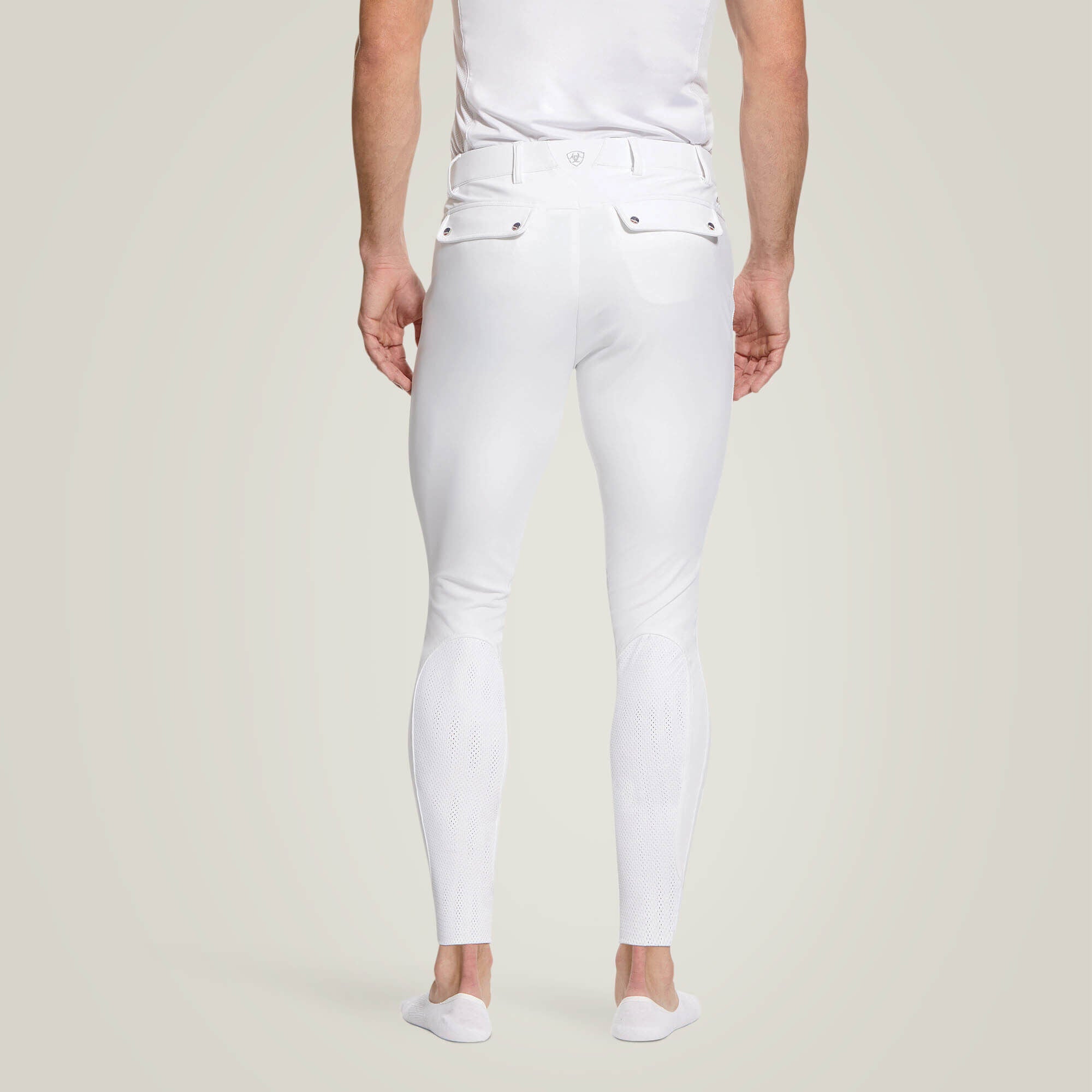 Tri Factor Grip Knee Patch Breech Men - WHITE