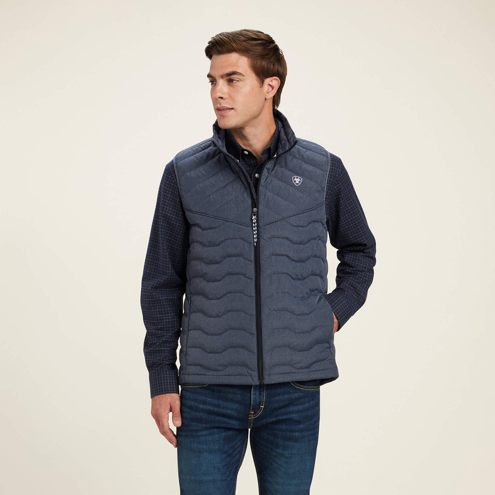 Ideal Down Vest Men - CHARCOAL HEATHER