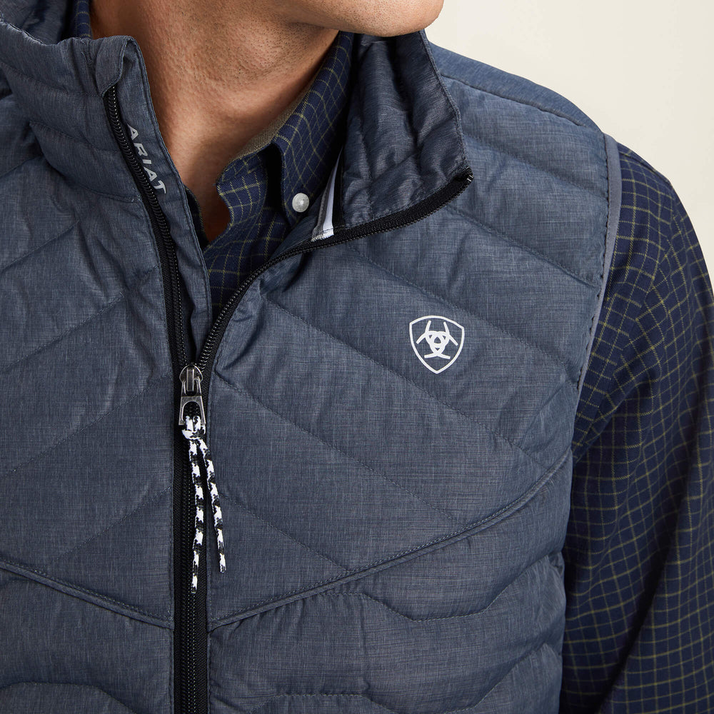 Ideal Down Vest Men - CHARCOAL HEATHER