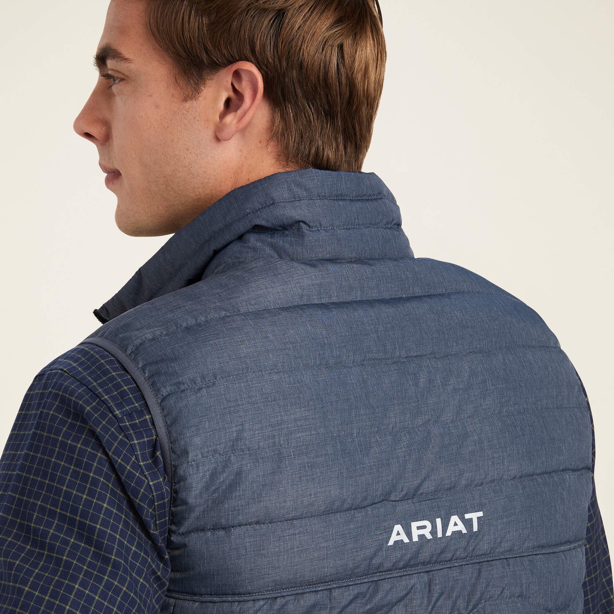 Ideal Down Vest Men - CHARCOAL HEATHER