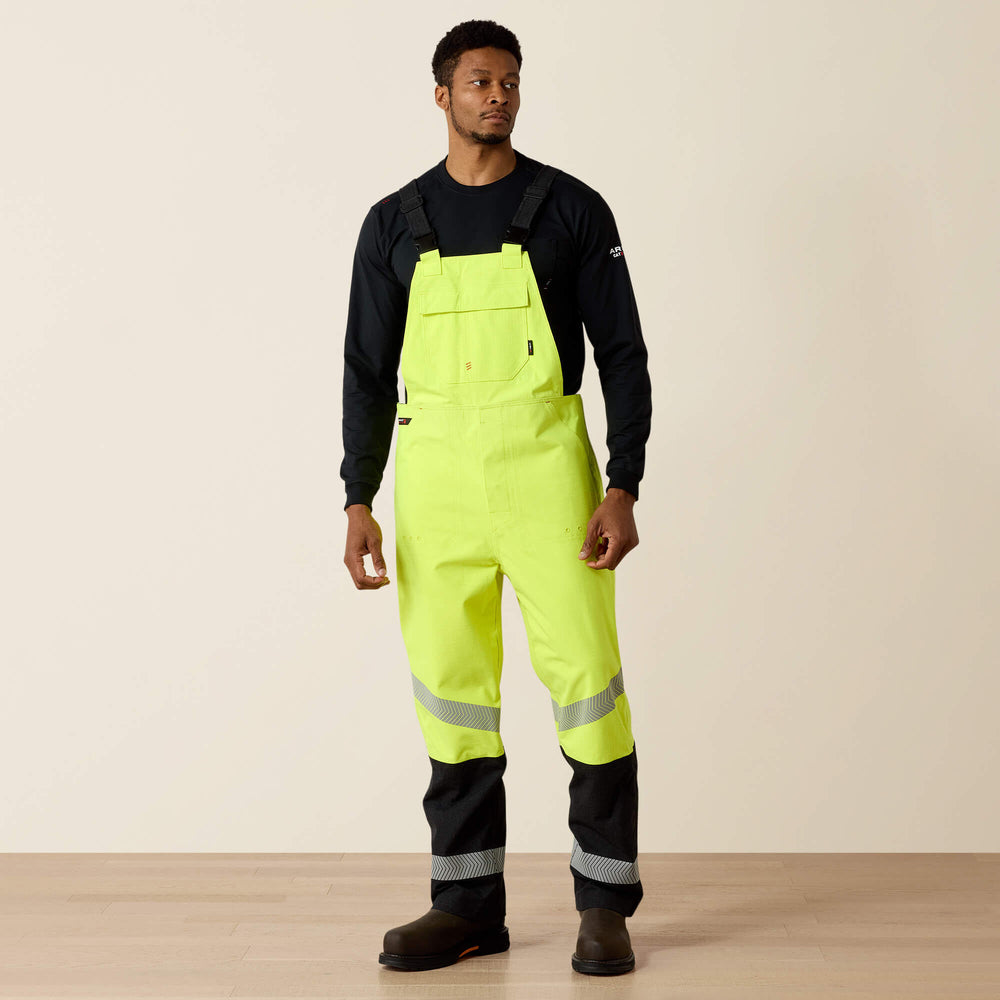 FR Hi-Vis Waterproof Bib Men - HI-VIS YELLOW
