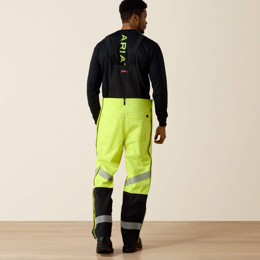 FR Hi-Vis Waterproof Bib Men - HI-VIS YELLOW