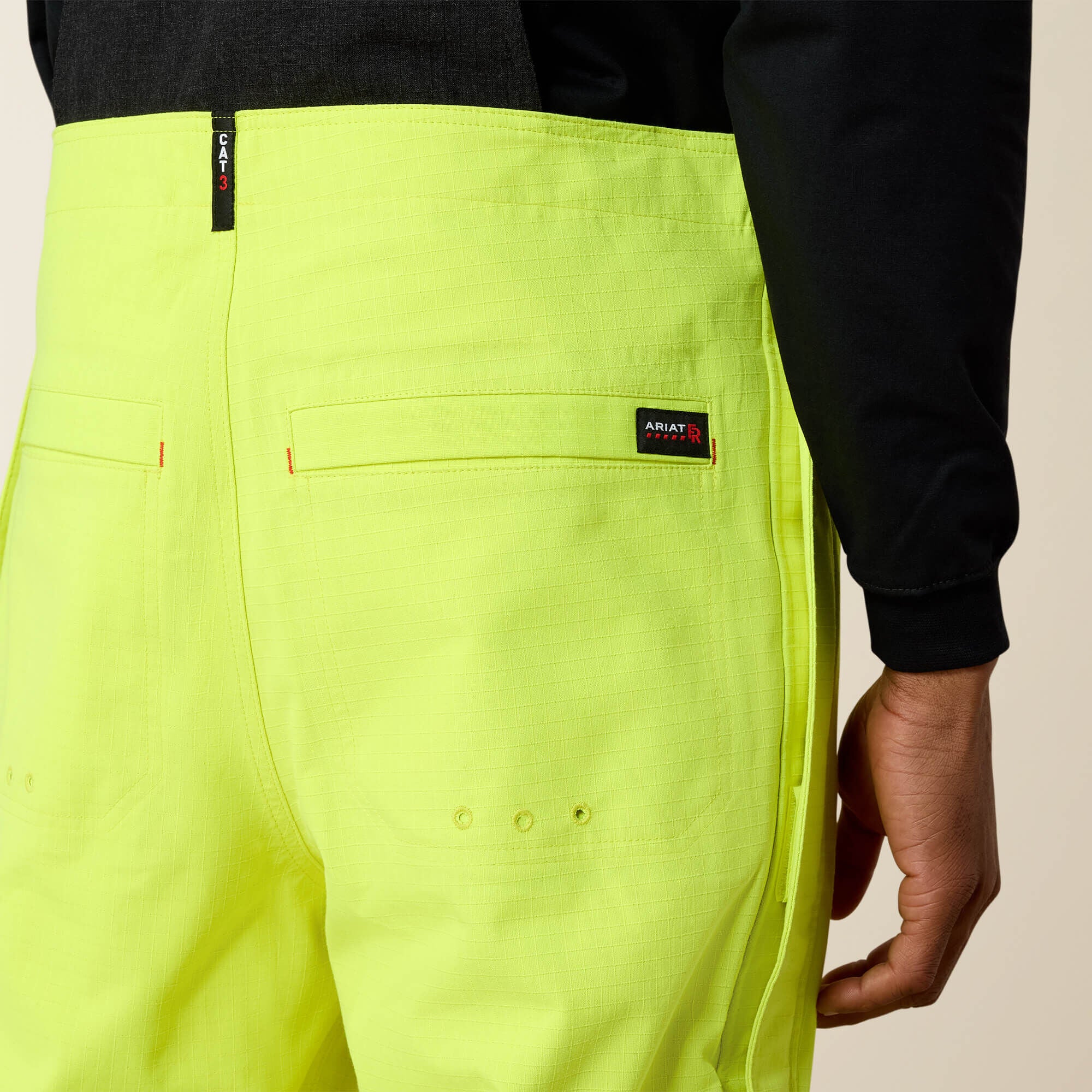 FR Hi-Vis Waterproof Bib Men - HI-VIS YELLOW