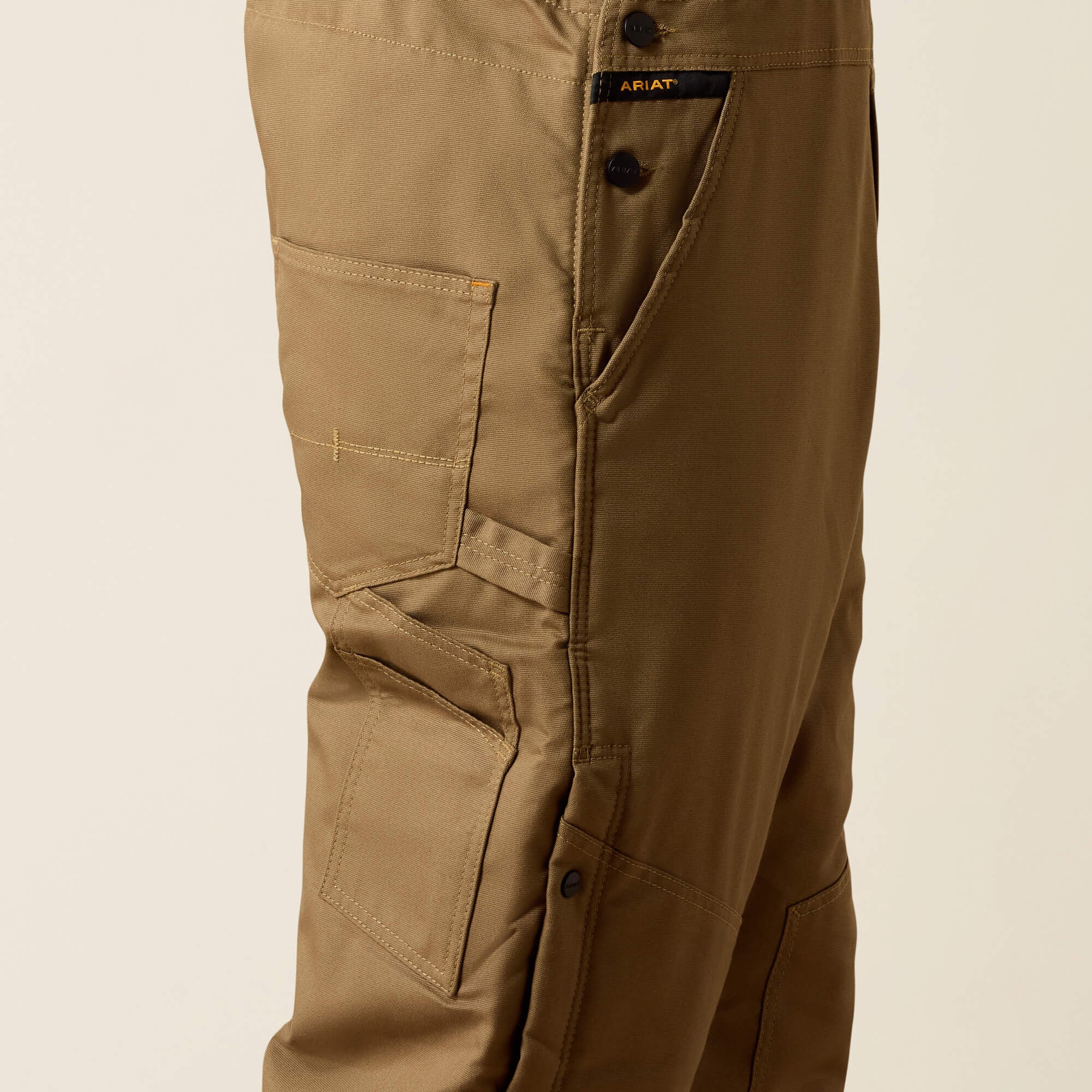 Rebar DuraCanvas Stretch Insulated Bib Men - FIELD KHAKI