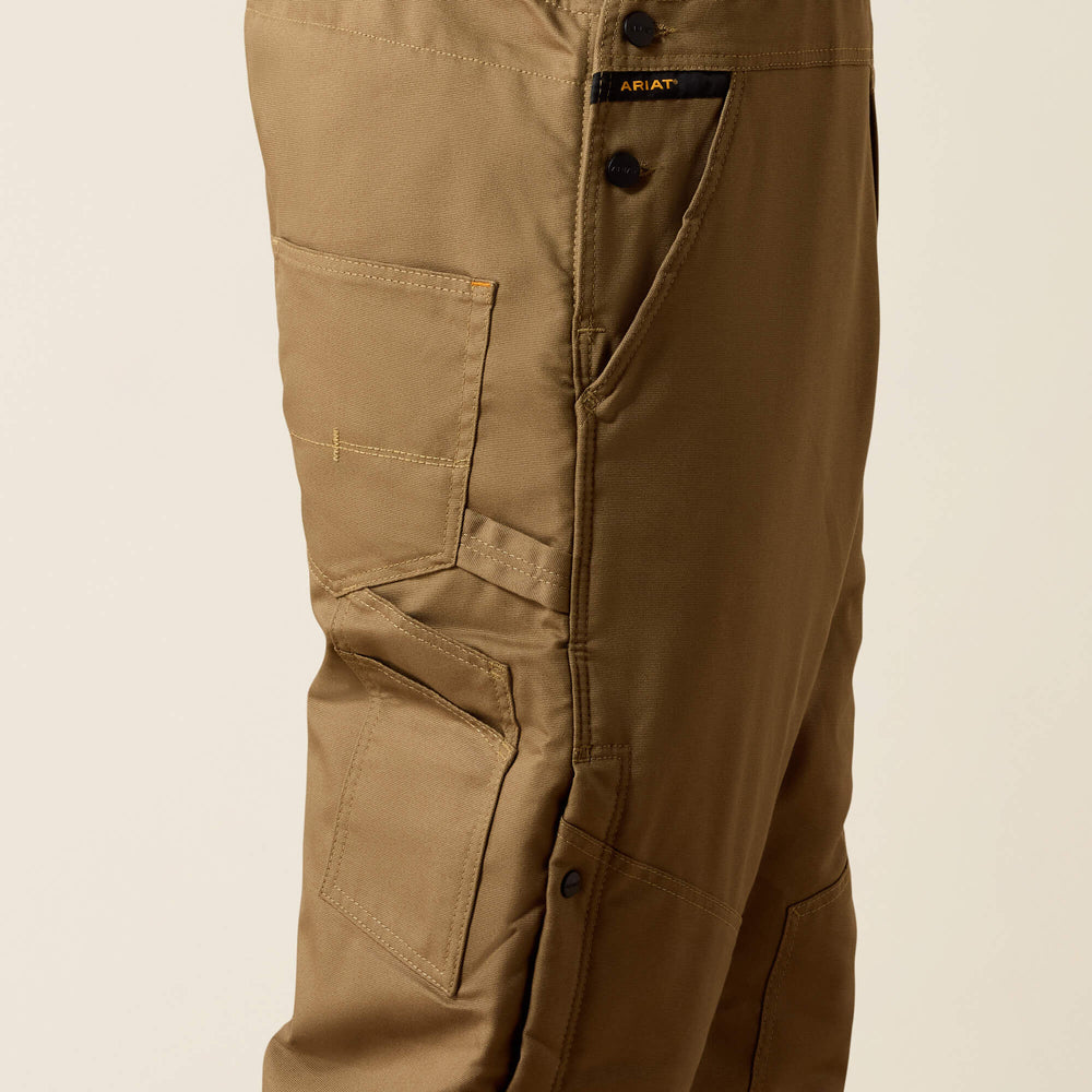 Rebar DuraCanvas Stretch Insulated Bib Men - FIELD KHAKI