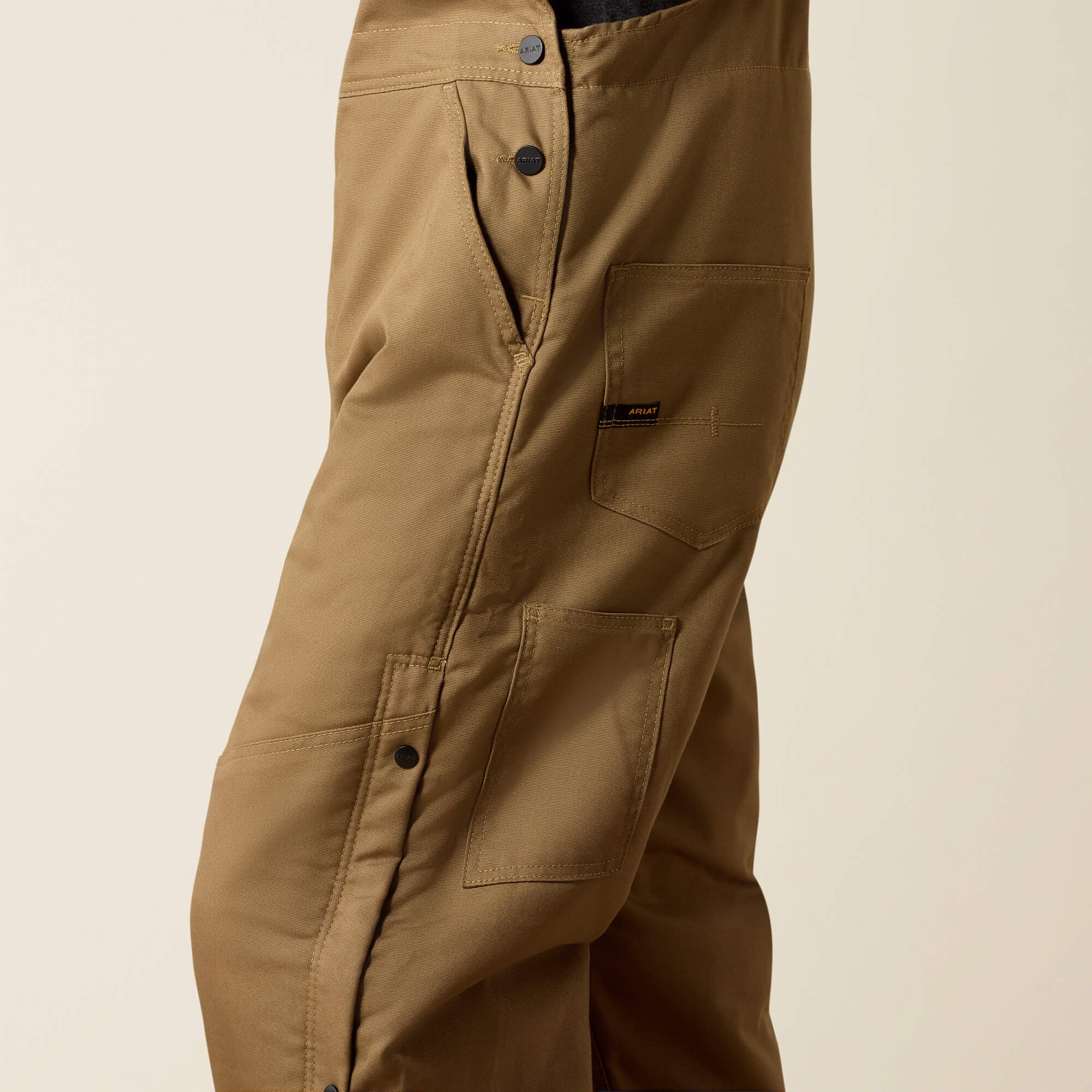 Rebar DuraCanvas Stretch Insulated Bib Men - FIELD KHAKI