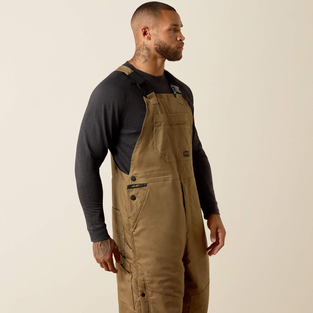 Rebar DuraCanvas Stretch Insulated Bib Men - FIELD KHAKI