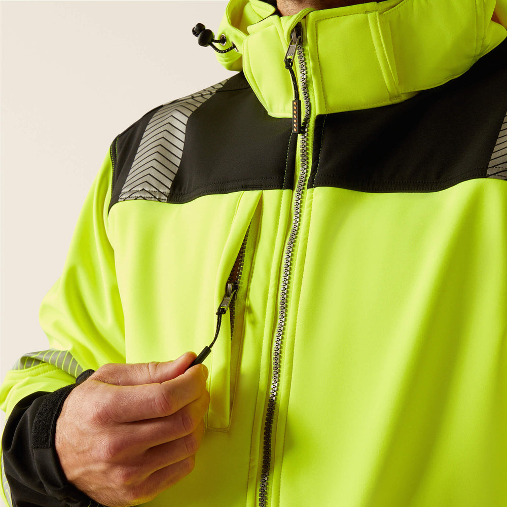 Rebar Hi-Vis Softshell Jacket Men - HI-VIS YELLOW