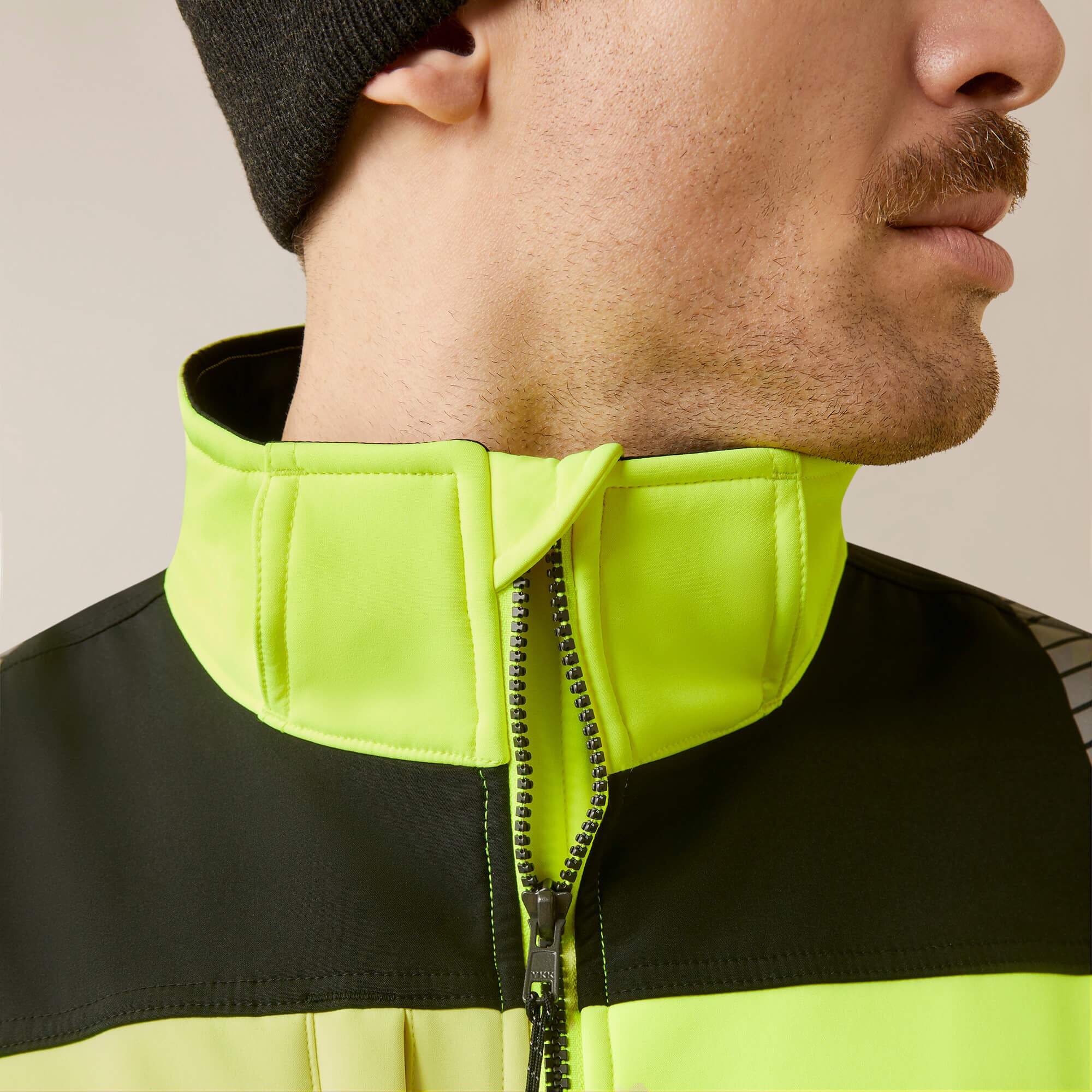 Rebar Hi-Vis Softshell Jacket Men - HI-VIS YELLOW