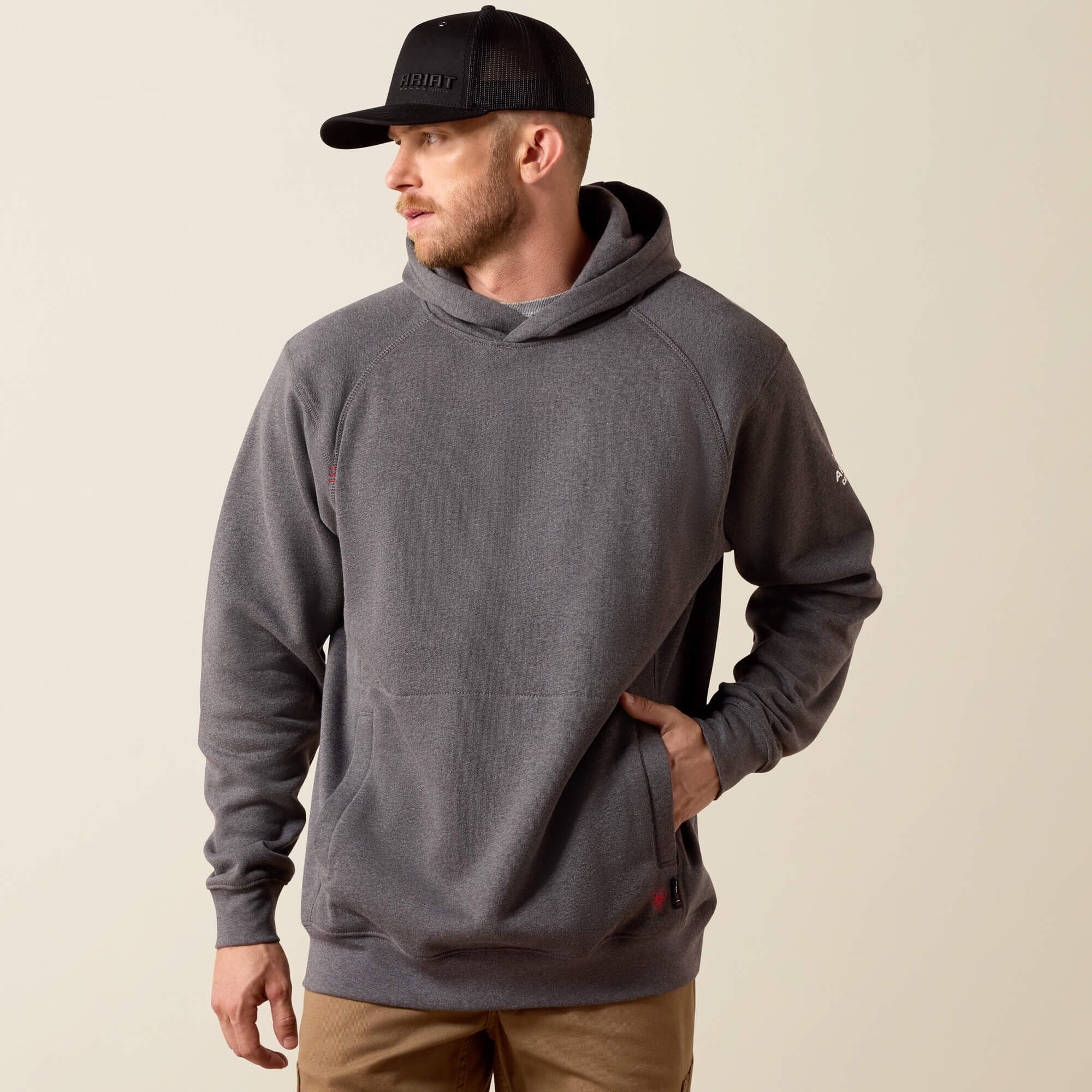 FR Rev Pullover Hoodie Men - CHARCOAL HEATHER