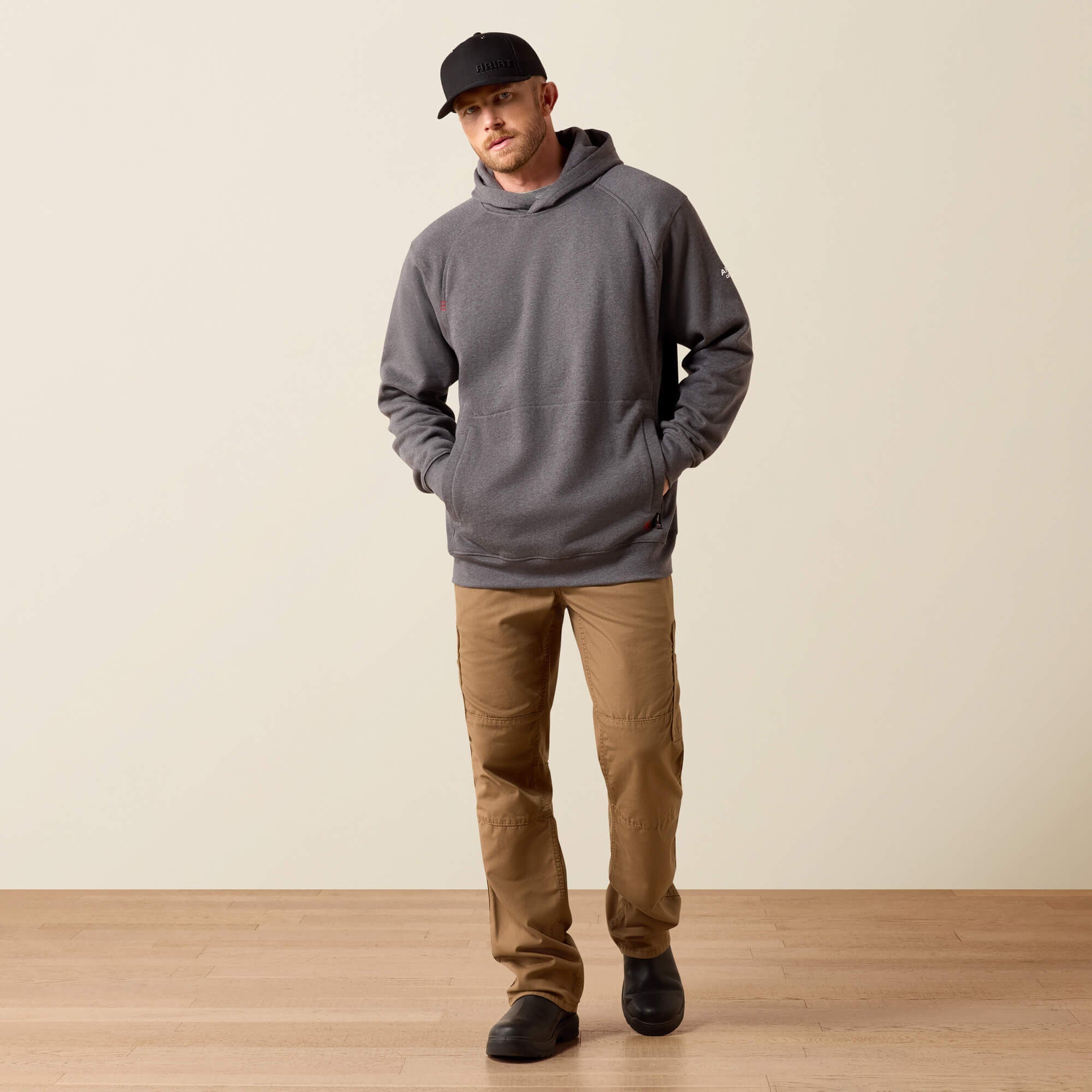 FR Rev Pullover Hoodie Men - CHARCOAL HEATHER