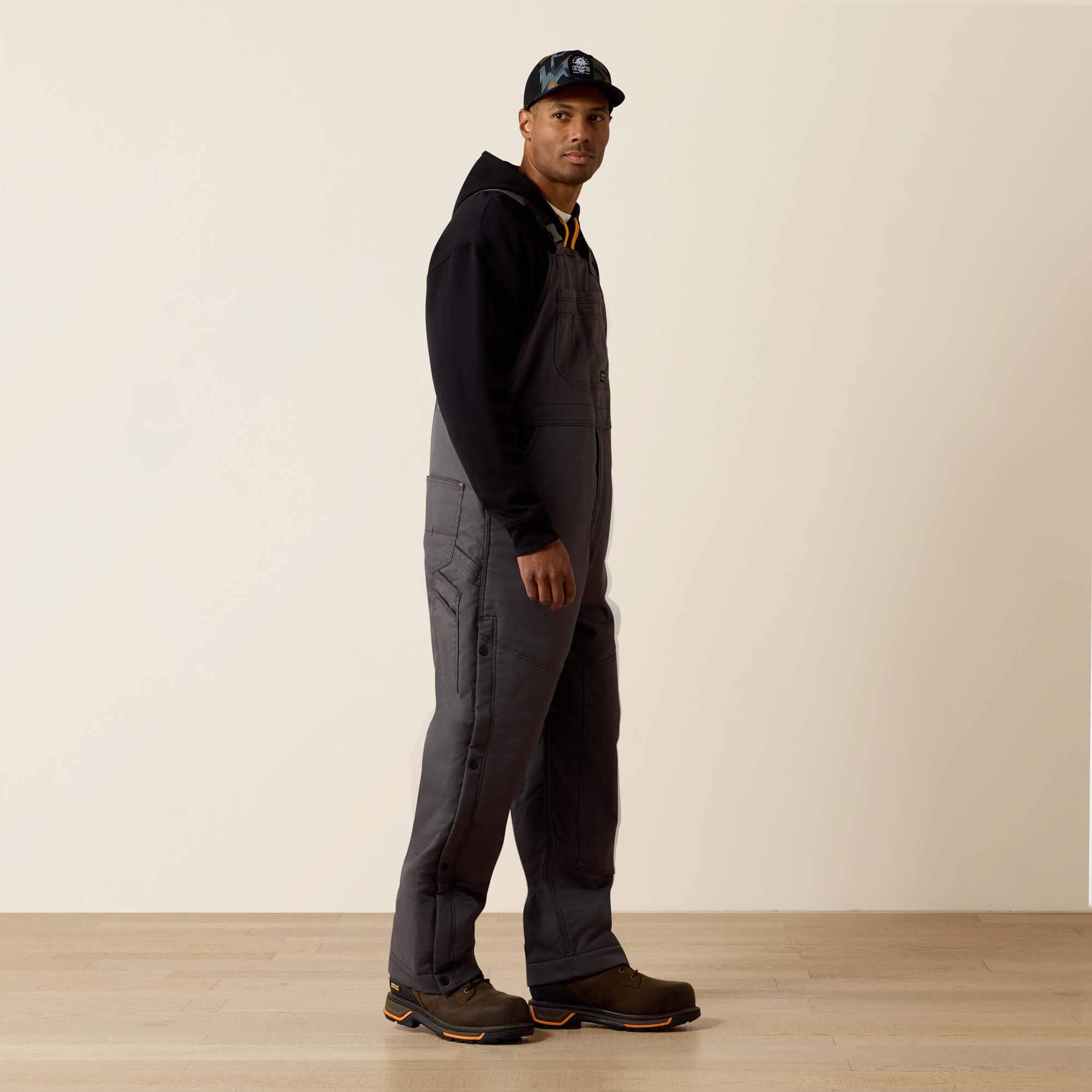 Rebar DuraCanvas Stretch Insulated Bib Men - REBAR GRAY