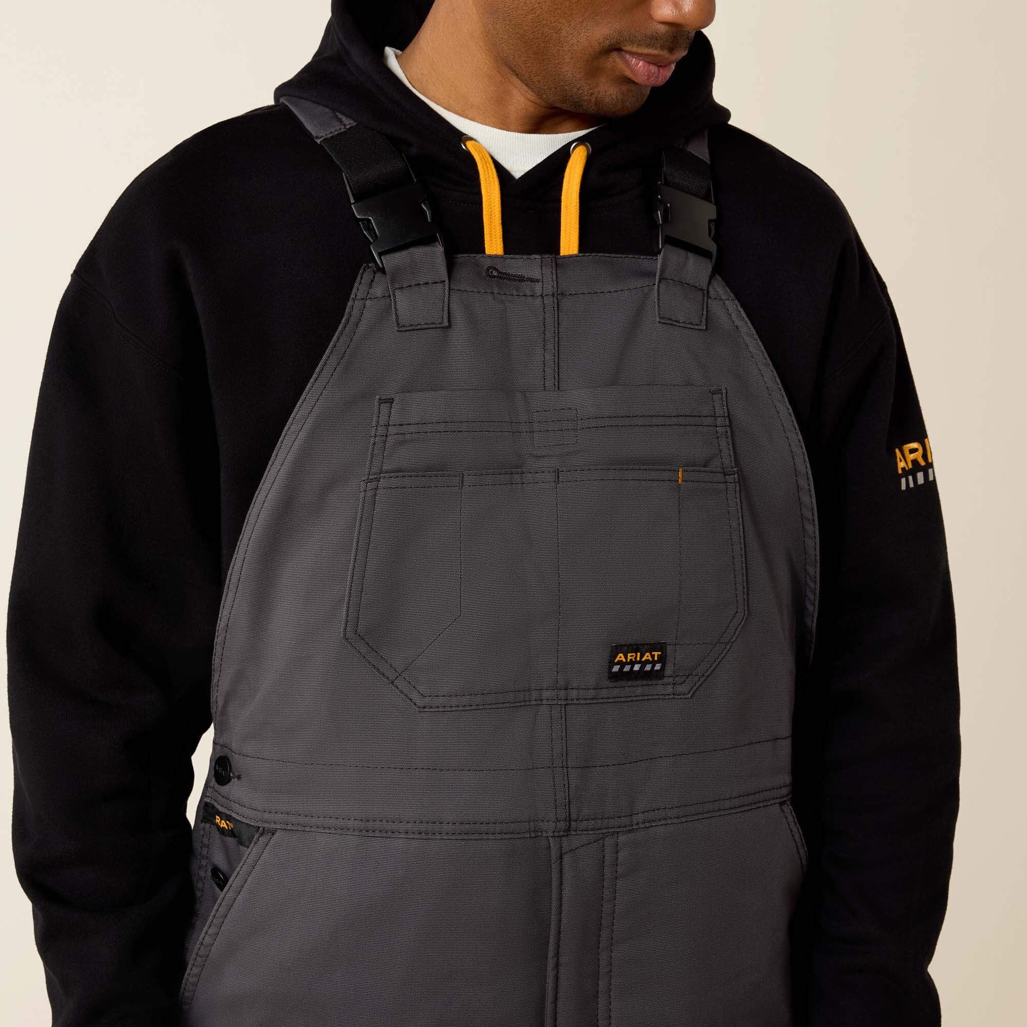 Rebar DuraCanvas Stretch Insulated Bib Men - REBAR GRAY