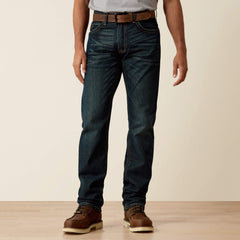 Rebar M4 Relaxed DuraStretch Edge Stackable Straight Leg Jean Men - COBALT