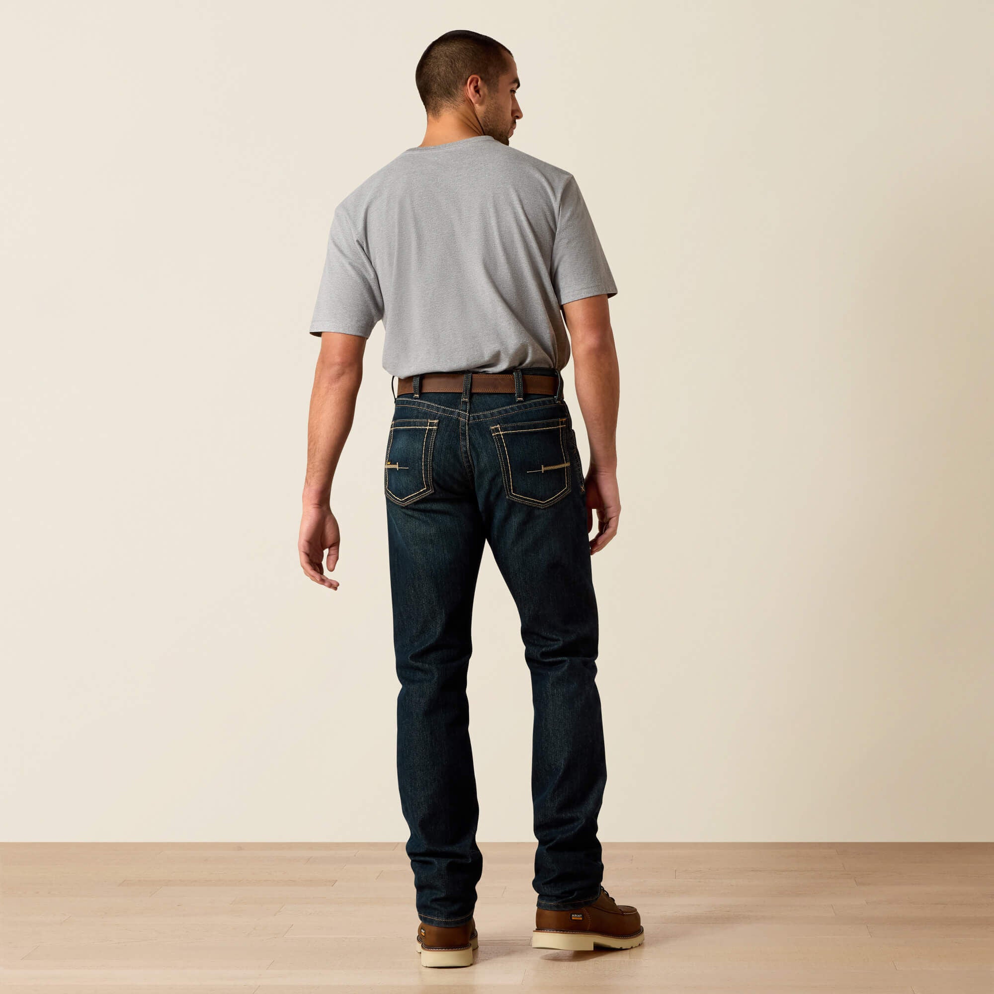 Rebar M4 Relaxed DuraStretch Edge Stackable Straight Leg Jean Men - COBALT