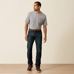 Rebar M4 Relaxed DuraStretch Edge Stackable Straight Leg Jean Men - COBALT