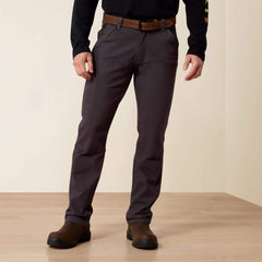 Rebar M4 Low Rise DuraStretch Made Tough Double Front Stackable Straight Leg Pant Men - REBAR GREY