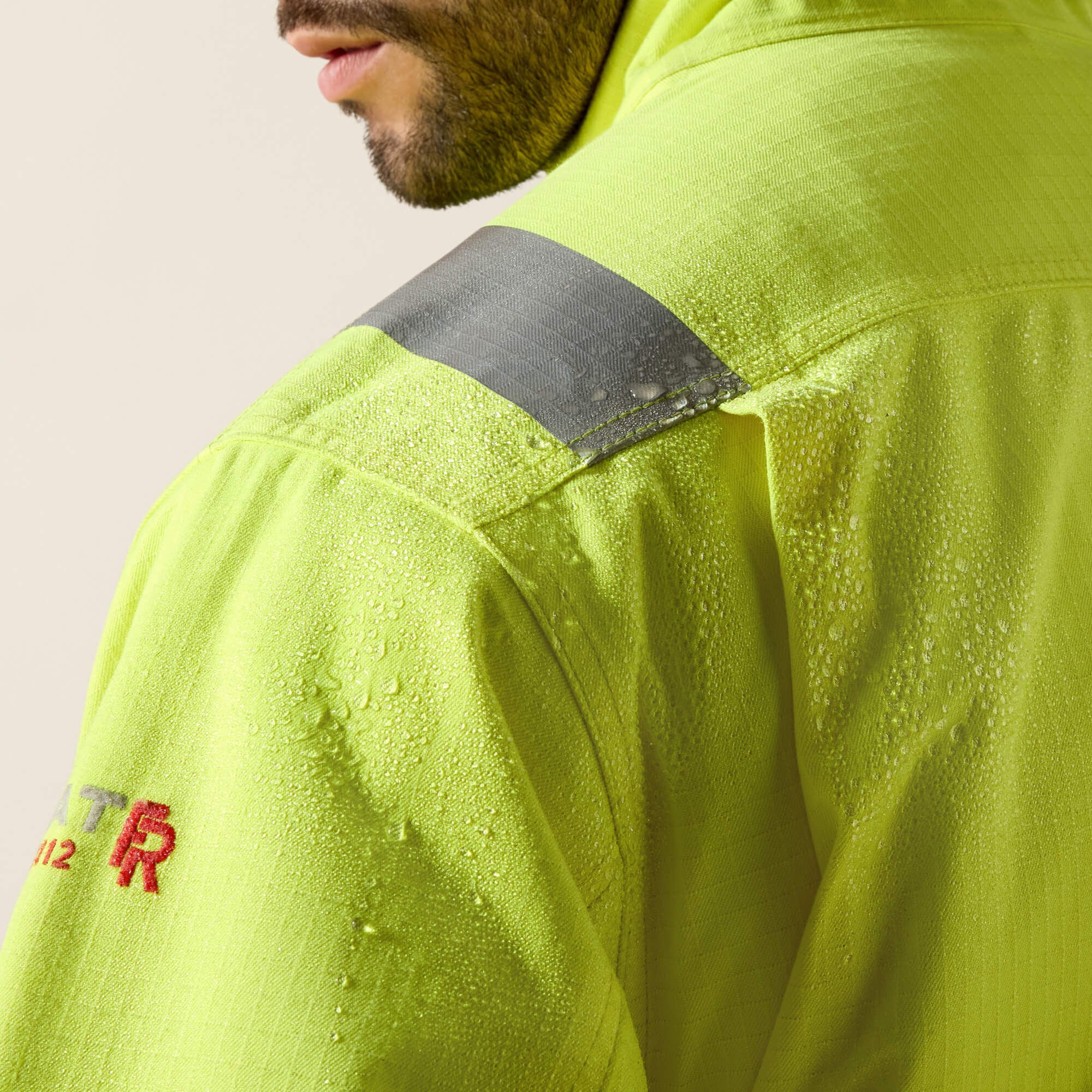 FR Hi-Vis Waterproof Insulated Jacket Men - HI-VIS YELLOW