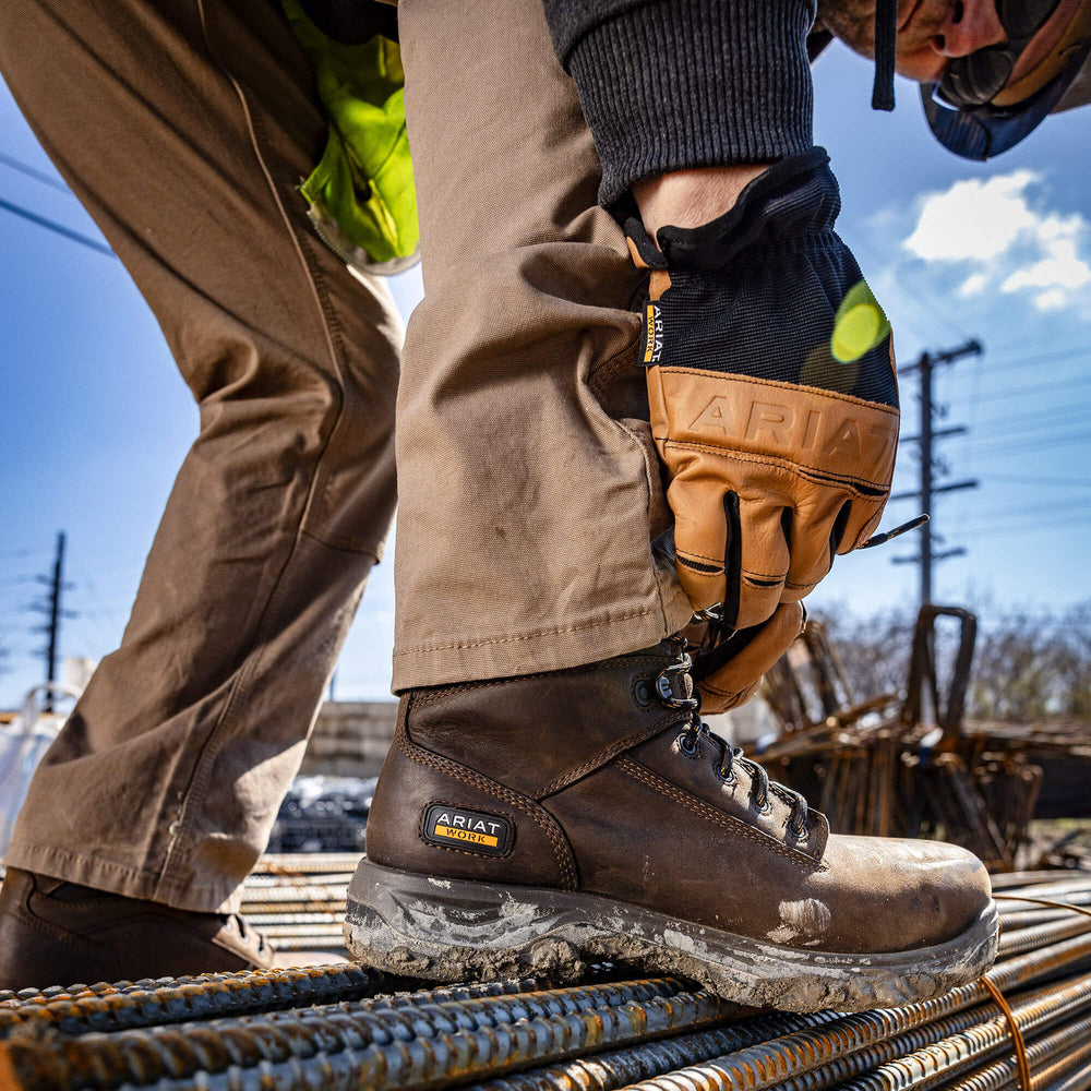 Rebar M4 Low Rise DuraStretch Made Tough Double Front Stackable Straight Leg Pant Men - FIELD KHAKI