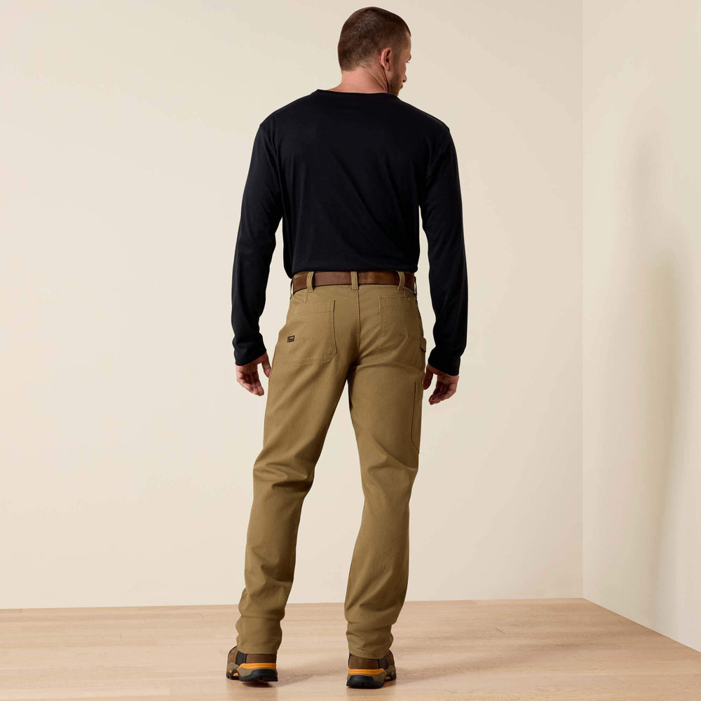 Rebar M4 Low Rise DuraStretch Made Tough Double Front Stackable Straight Leg Pant Men - FIELD KHAKI