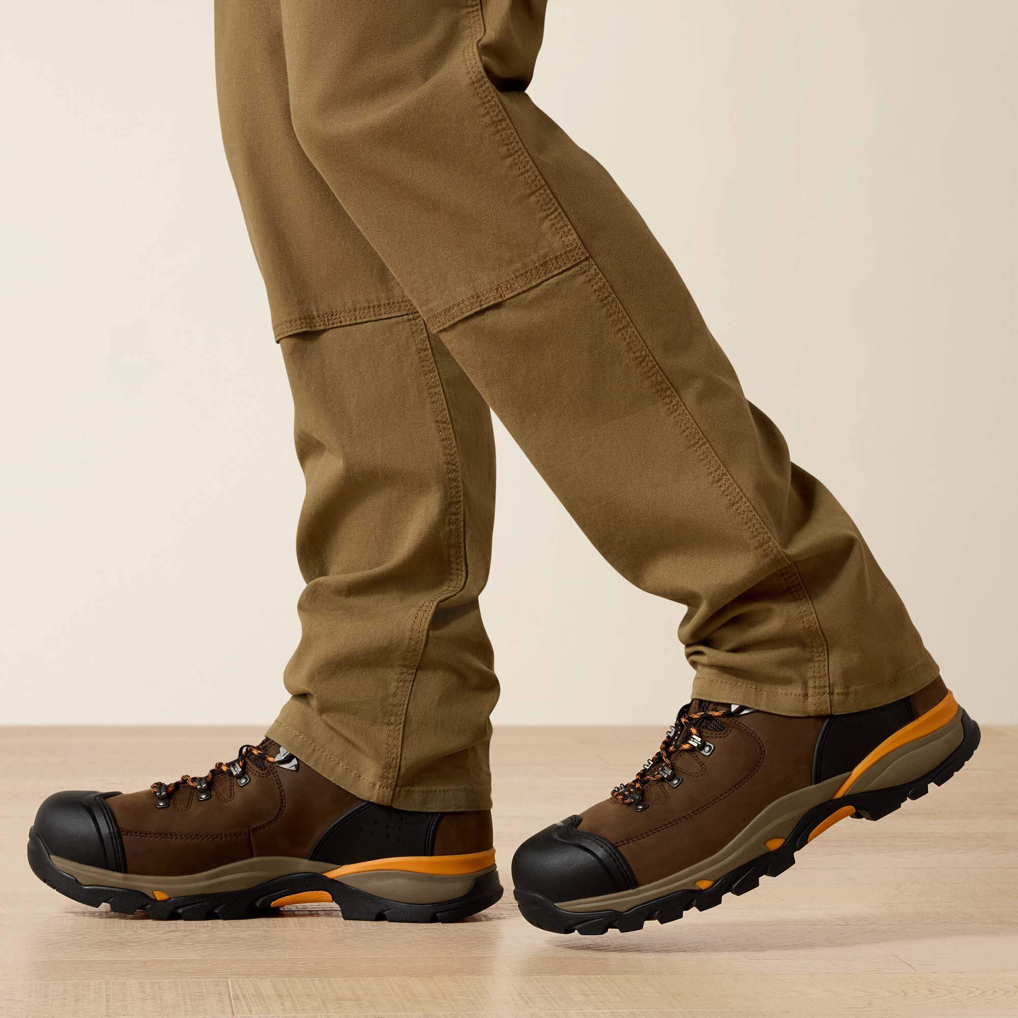 Rebar M4 Low Rise DuraStretch Made Tough Double Front Stackable Straight Leg Pant Men - FIELD KHAKI