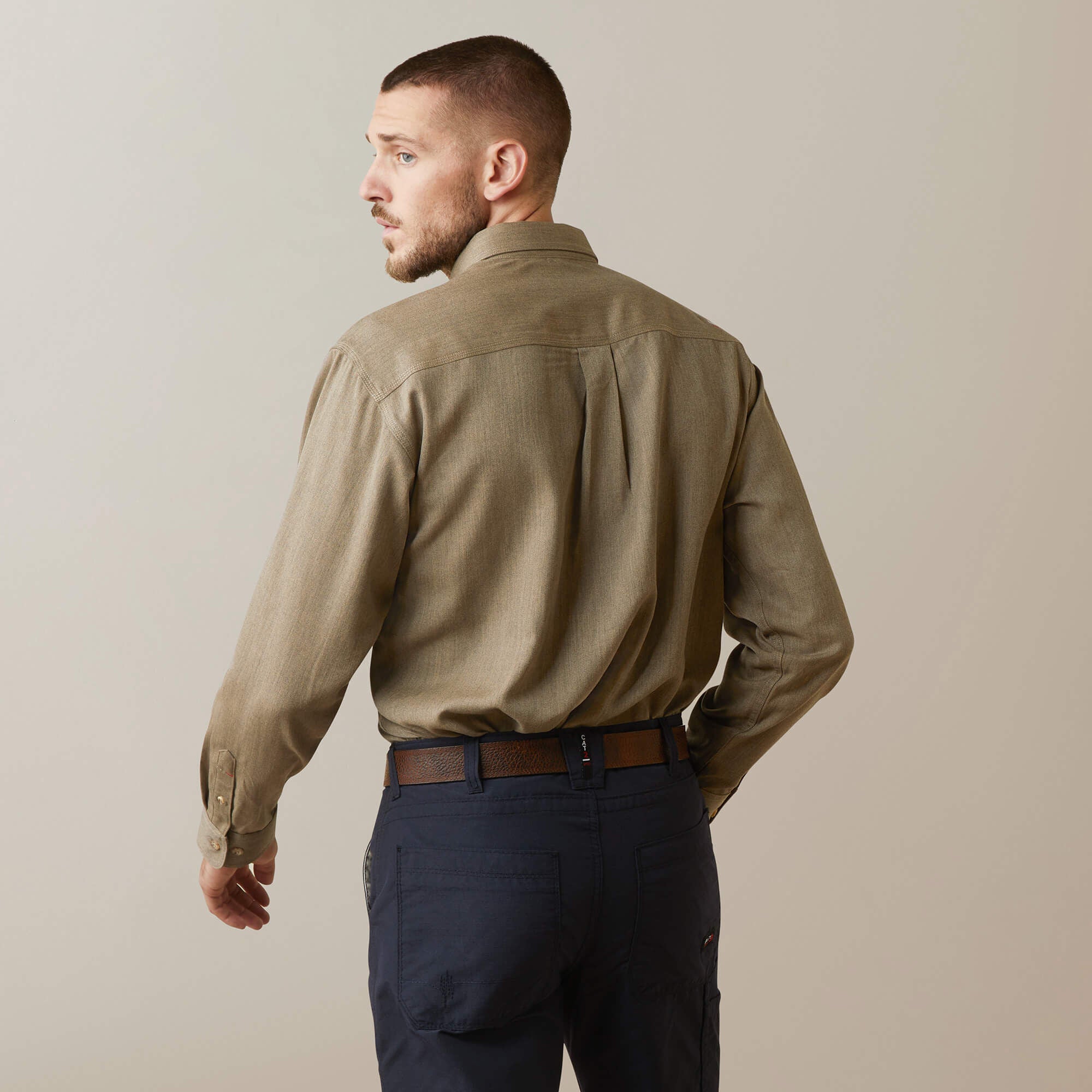 FR Air Inherent Work Shirt Men - KHAKI HEATHER