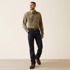 FR Air Inherent Work Shirt Men - KHAKI HEATHER