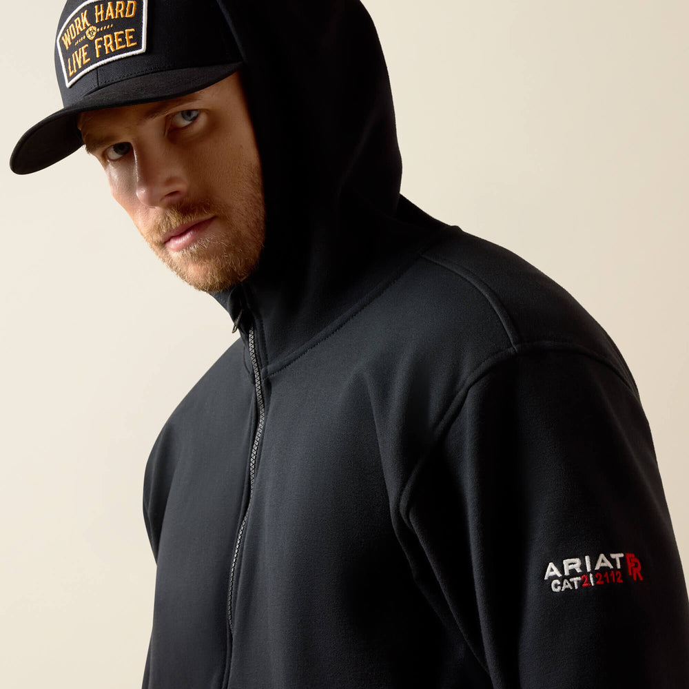 FR DuraStretch Full Zip Hoodie Men - BLACK
