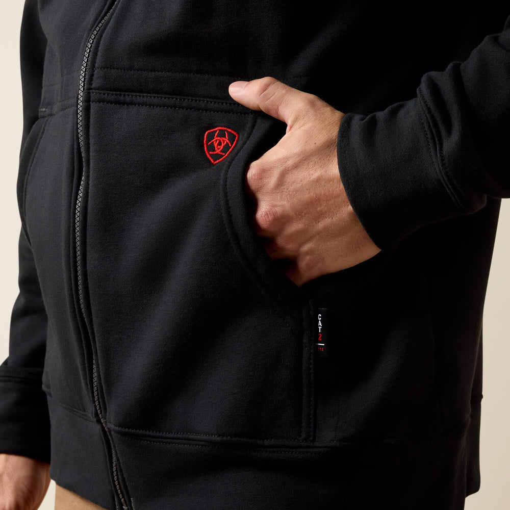 FR DuraStretch Full Zip Hoodie Men - BLACK
