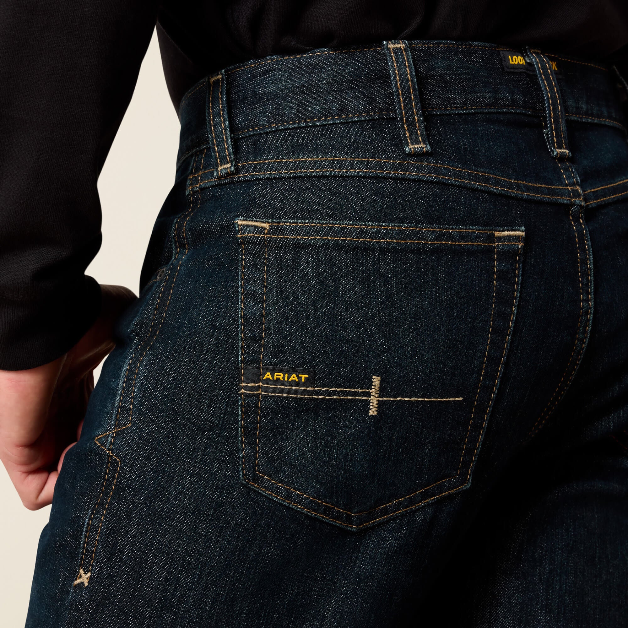 Rebar M7 Slim DuraStretch Basic Stackable Straight Leg Jean Men - BLACKSTONE
