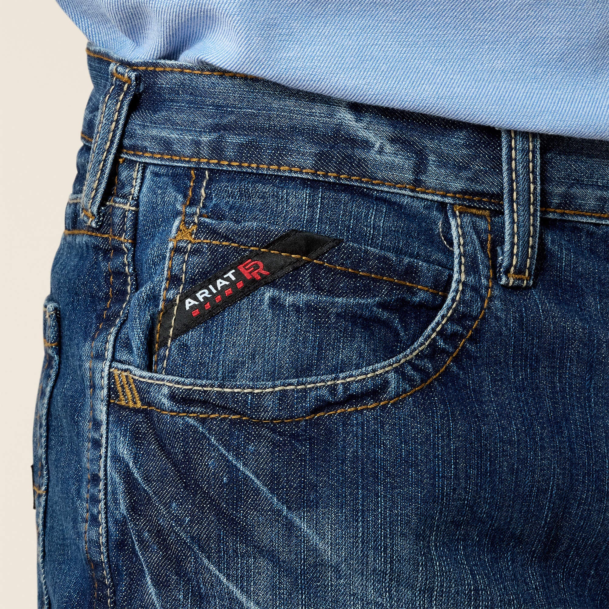 FR M3 Loose Basic Stackable Straight Leg Jean Men - FLINT