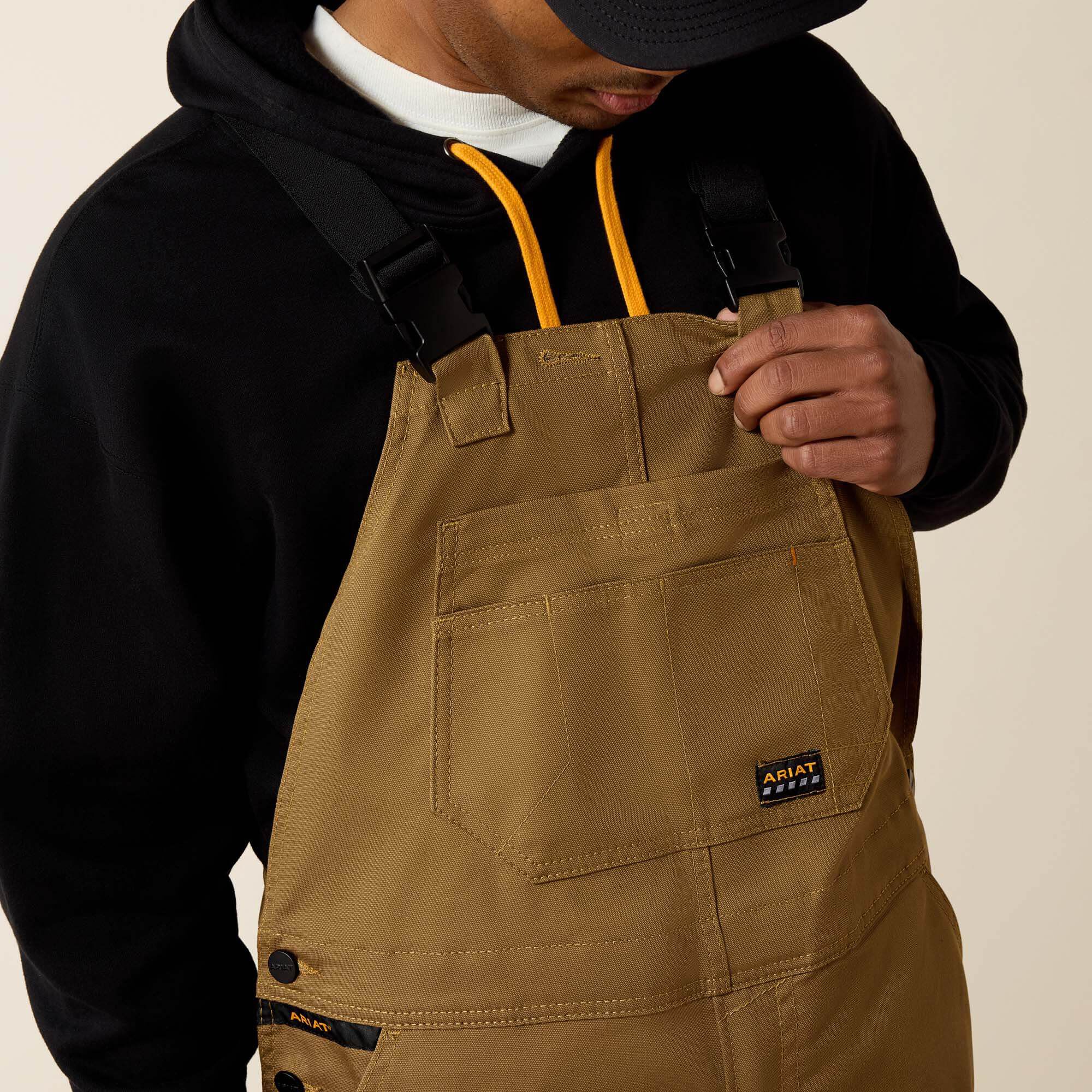 Rebar Duracanvas Unlined Bib Men - FIELD KHAKI