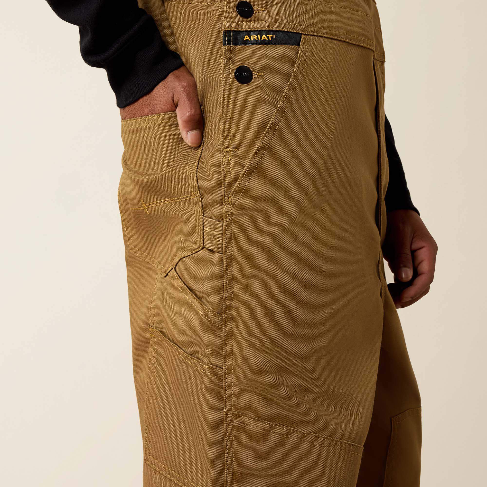 Rebar Duracanvas Unlined Bib Men - FIELD KHAKI