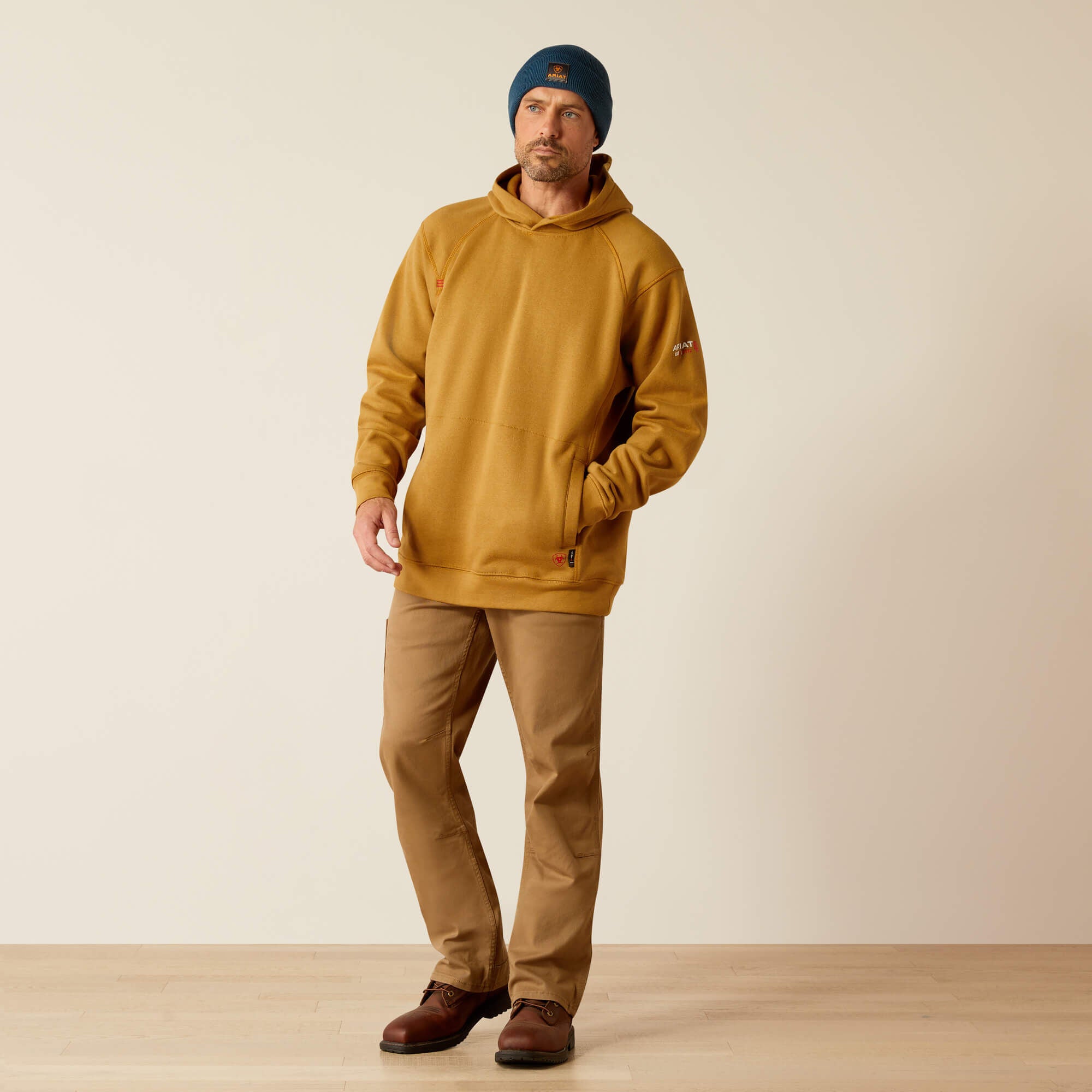 FR Rev Pullover Hoodie Men - GOLDEN BROWN