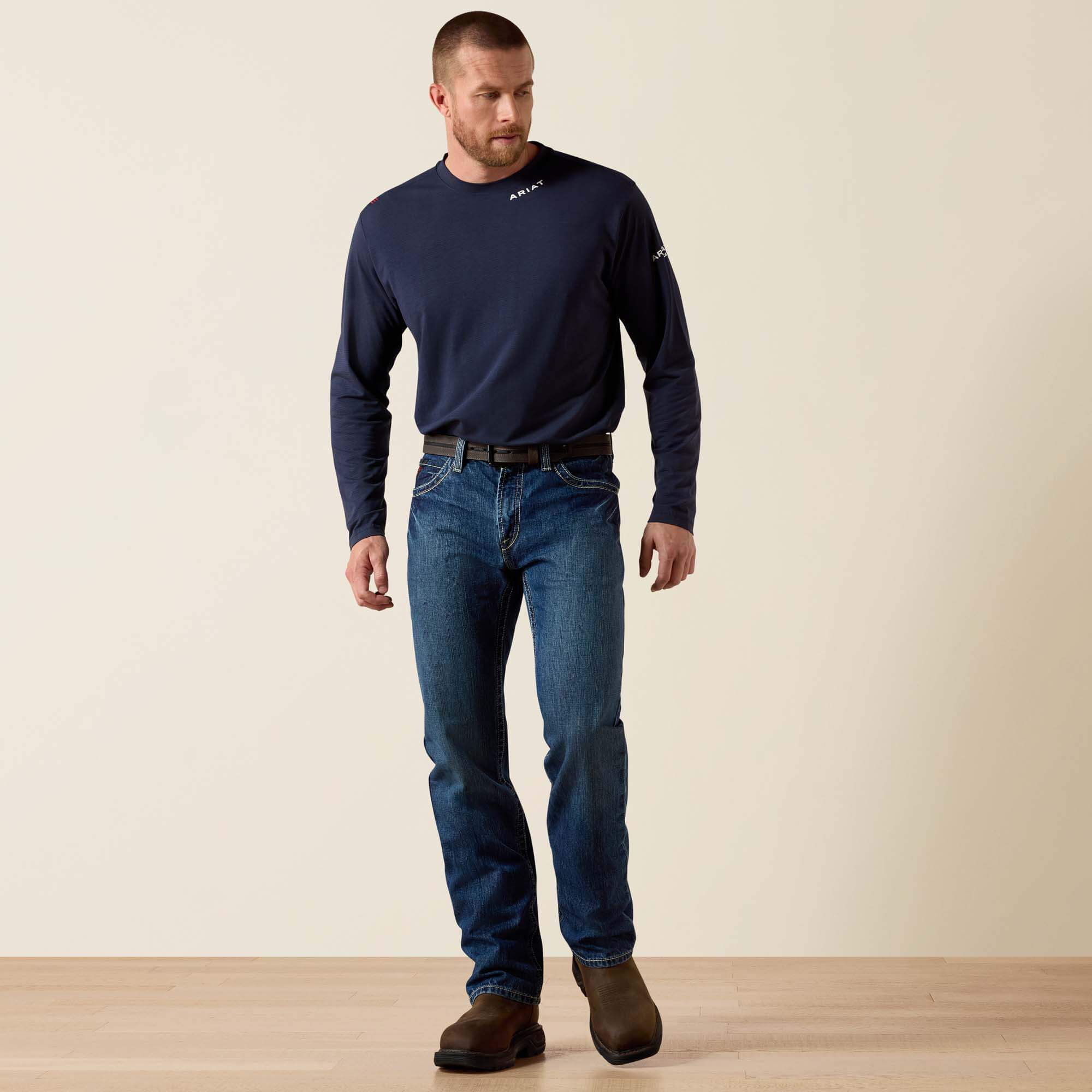FR M4 Relaxed Boundary Boot Cut Jean Men - CLAY
