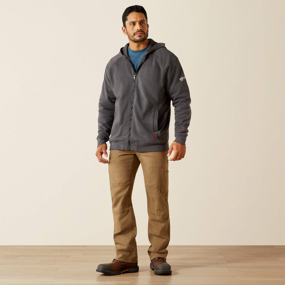 FR Rev Full Zip Hoodie Men - CHARCOAL HEATHER