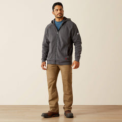 FR Rev Full Zip Hoodie Men - CHARCOAL HEATHER