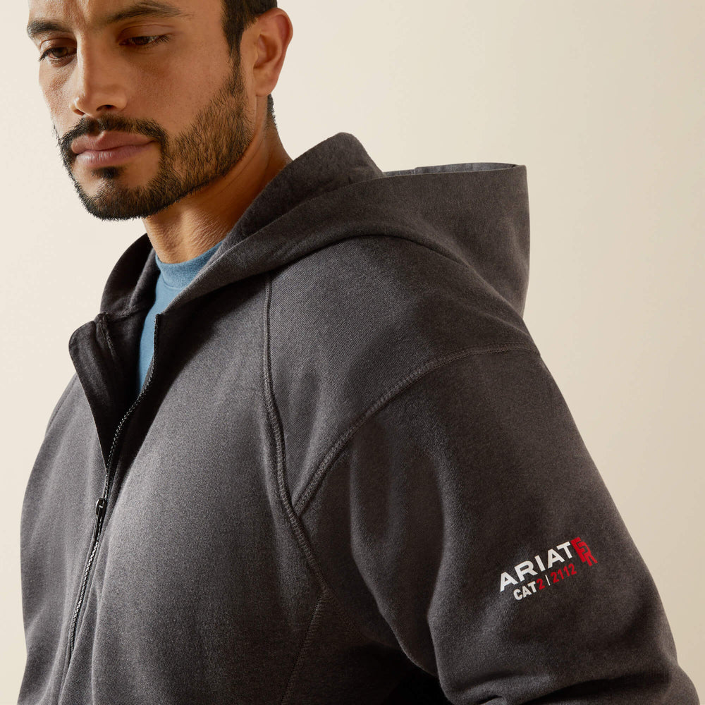 FR Rev Full Zip Hoodie Men - CHARCOAL HEATHER