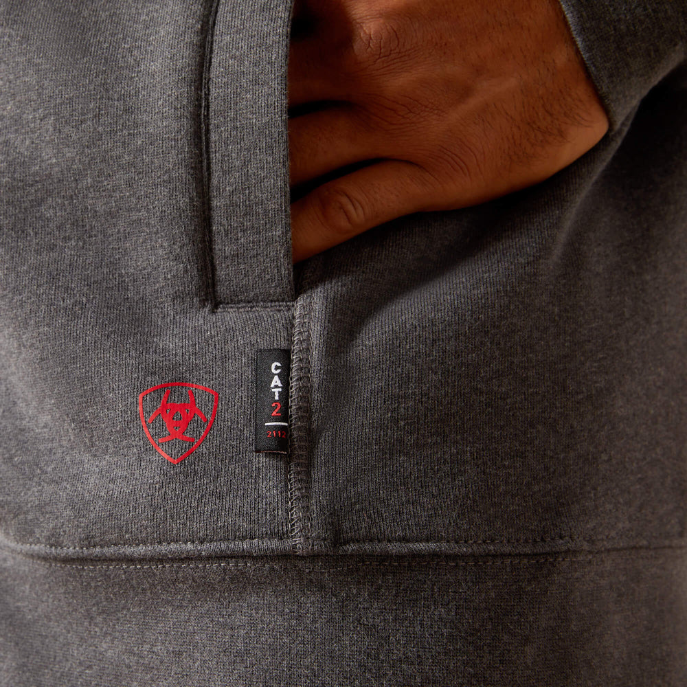 FR Rev Full Zip Hoodie Men - CHARCOAL HEATHER