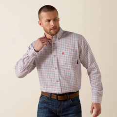FR Basic Work Shirt Men - WHITE MULTI