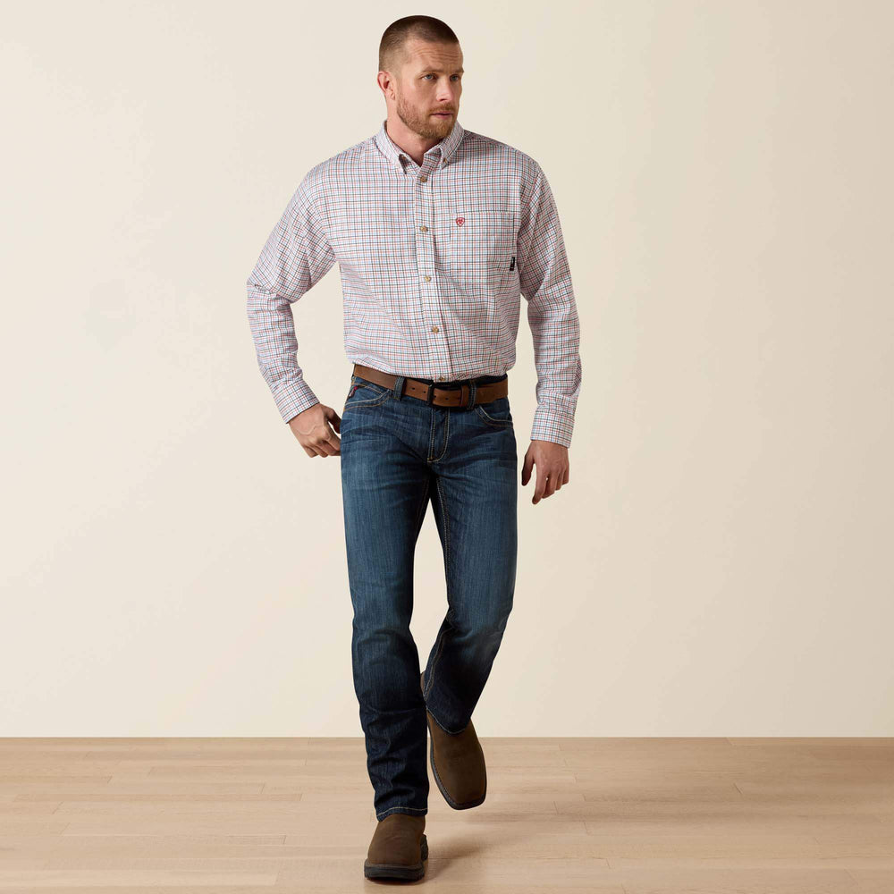 FR Basic Work Shirt Men - WHITE MULTI