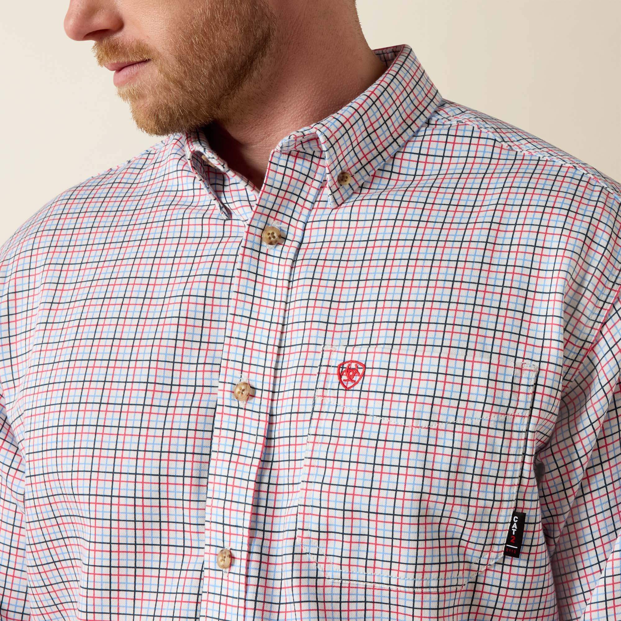 FR Basic Work Shirt Men - WHITE MULTI