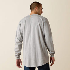 FR Air Henley Men - SILVER FOX HEATHER